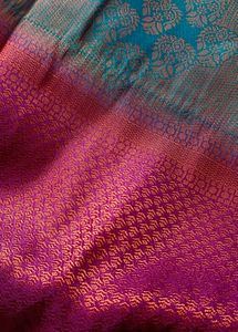 Copper Zeri Silk Saree