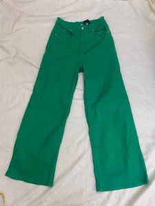Green Wide Leg Pants