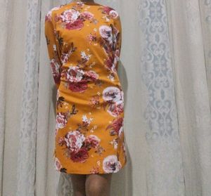 Floral Long Sleeve Mini Dress
