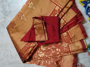 Elegant Saree with Blouse Piece