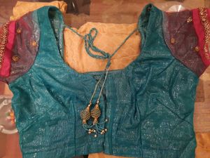 Heavy Work Saree With Blouse