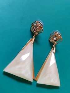 2time Used And Stil In A Good Condition Pearl White Earrings Looks Good On Western Wear