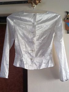Elegant White Crop Top- Never Used