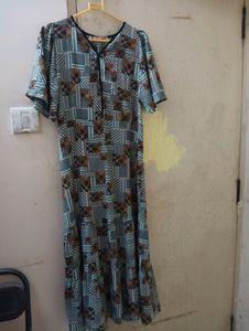 Printed Long Dress