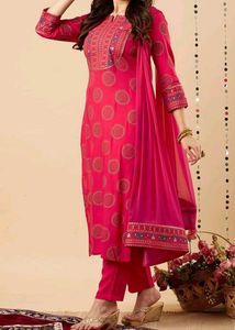 Kurta with Trousers & Dupatta