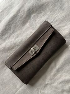 Brown Turn-Lock Wallet