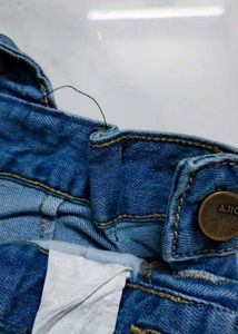 Short Denim Dungaree With Adjustable Straps