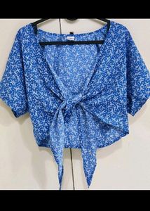 ****BLUE DITSY TOP****
