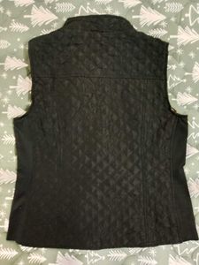 Black Quilted Vest For Women