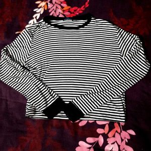 Zebra Print Crop T-shirt