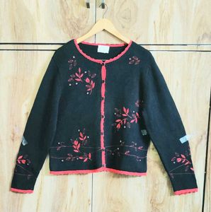 Enbroidery Work Cardigan Size-36