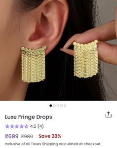 Luxe Fringe Drops