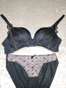 Black Lace Bra & Panties Set