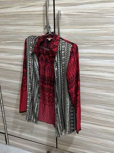 Patterned Button-Down Shirt