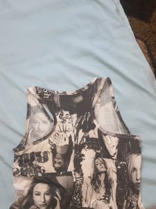 Black N White Mini Casual Dress