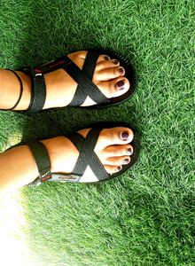 Adjustable Black Sport Sandals