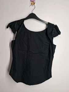 Black Cap Sleeve Top