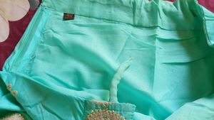 Leheng Choli With Jacket  Teal Embroidered