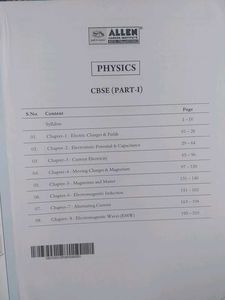 Allen Class XII Textbooks - Physics, Chem, Math