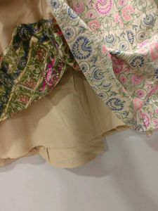 Floral Print Lehenga Skirt