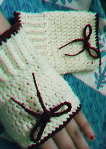 Handmade Crochet Fingerless Gloves