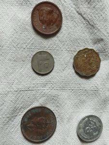 Old Currencies Coins And Notes