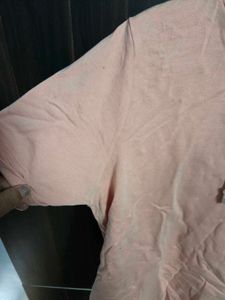 Peach Top With Attached Cap