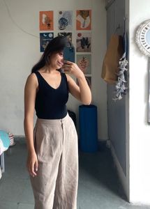 Wide Leg Trousers With Top