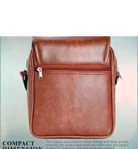 Stylish Men&#39;s Leather Sling Bag/ Cross Bag