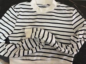 Savana Striped Long Sleeve Crop Top