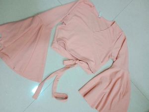 Amazon Fitted Top With Flare Sleeves