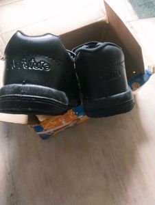 Boys Black School Shoes