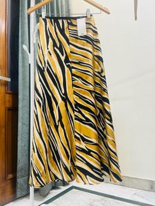Mango Animal Print Skirt