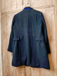 Long Woolen Black Coat For Winter