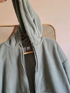 H&amp;M Green Fleece Hoodie