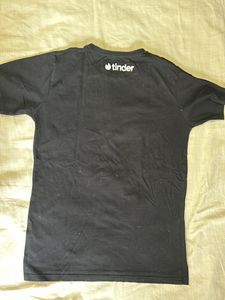 Tinder Black Half Sleeves T Shirt