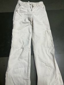 White Cargo Pant