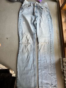 Ripped Light Wash Jeans