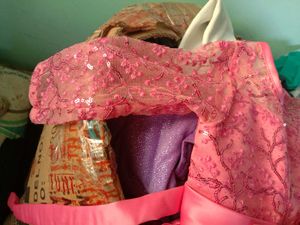 Peach Party Dress For 3-4 Year