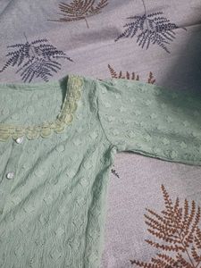 Mint Green Textured Top