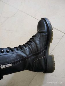 Black Leather Boots