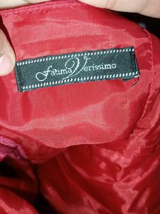 Dress. Cherry Red Colour Dress