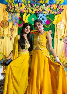 Yellow  skirt with top