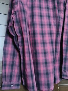 Van Heusen Men Red Checked Flannel Shirt