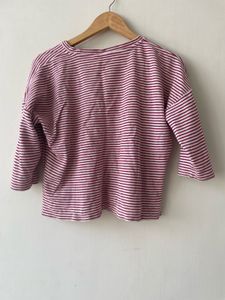 Striped 3/4 Sleeve Top