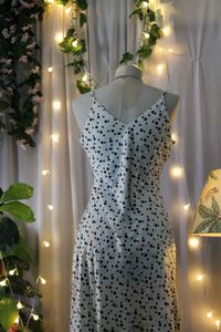 Spotted Midi Dress