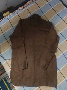 Dark brown high neck good condition M size