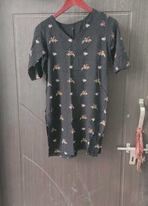 Kurta Black N Yellow