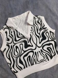 zebra print top