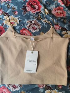 Cute Beige Cami Top with Tags